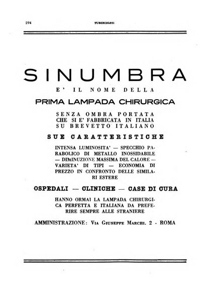 Tubercolosi giornale di studi e di lotta antitubercolare