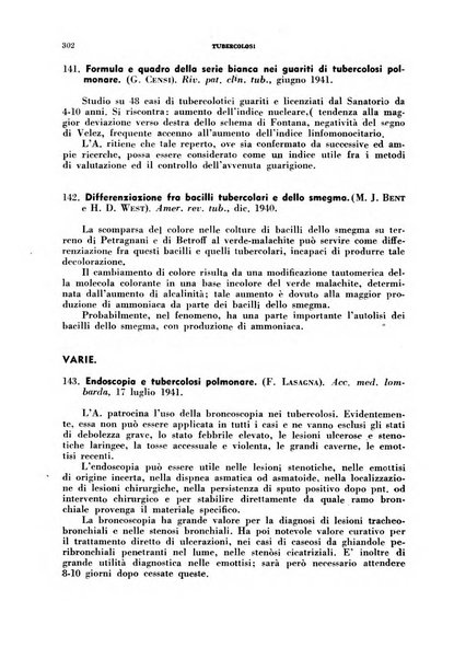 Tubercolosi giornale di studi e di lotta antitubercolare