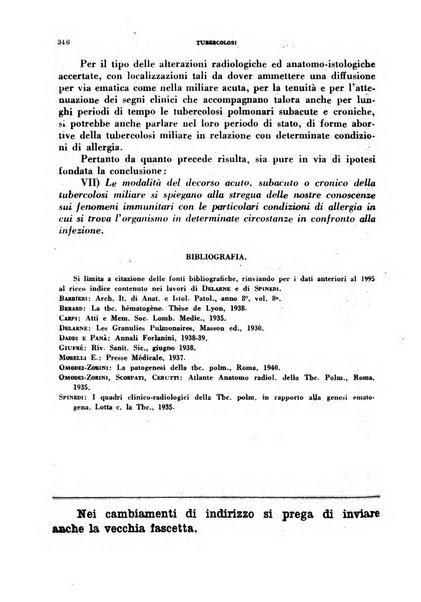 Tubercolosi giornale di studi e di lotta antitubercolare