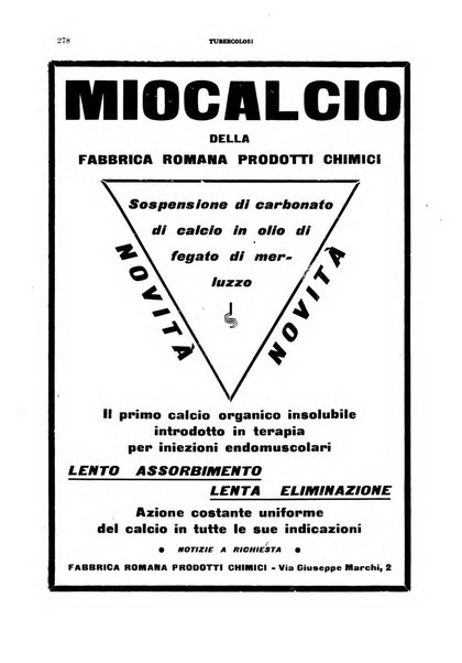 Tubercolosi giornale di studi e di lotta antitubercolare