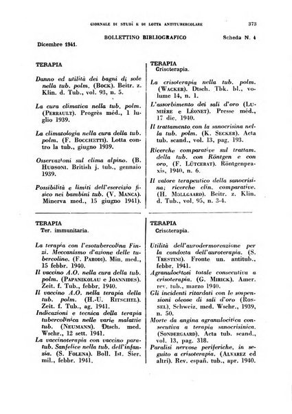 Tubercolosi giornale di studi e di lotta antitubercolare