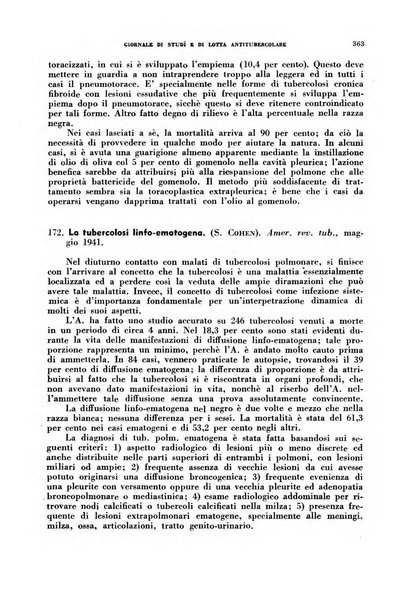 Tubercolosi giornale di studi e di lotta antitubercolare