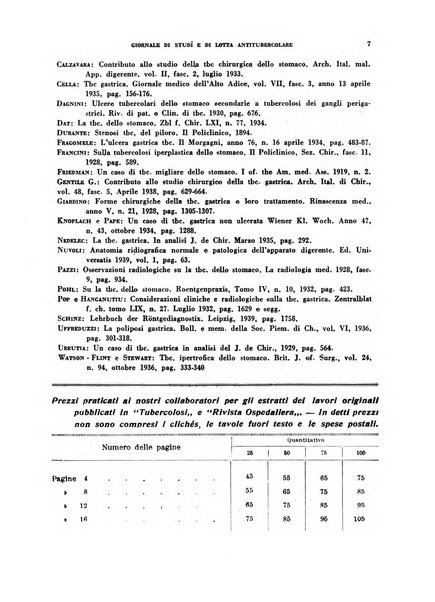 Tubercolosi giornale di studi e di lotta antitubercolare