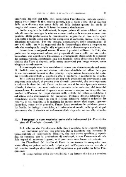 Tubercolosi giornale di studi e di lotta antitubercolare