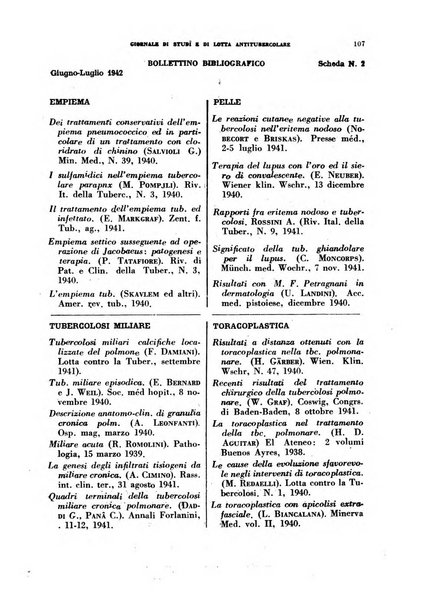 Tubercolosi giornale di studi e di lotta antitubercolare