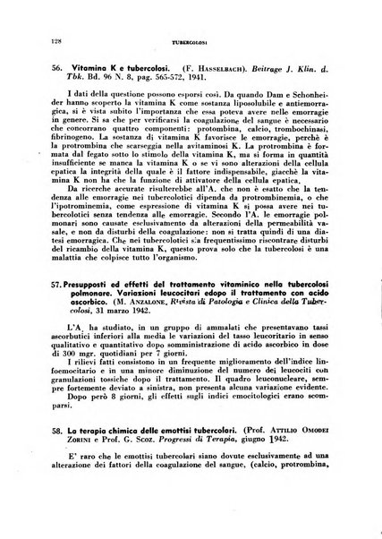 Tubercolosi giornale di studi e di lotta antitubercolare