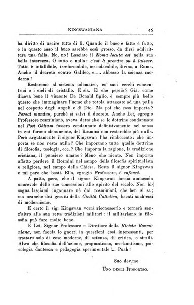 Rivista rosminiana periodico mensile