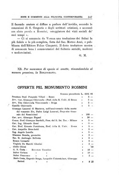 Rivista rosminiana periodico mensile