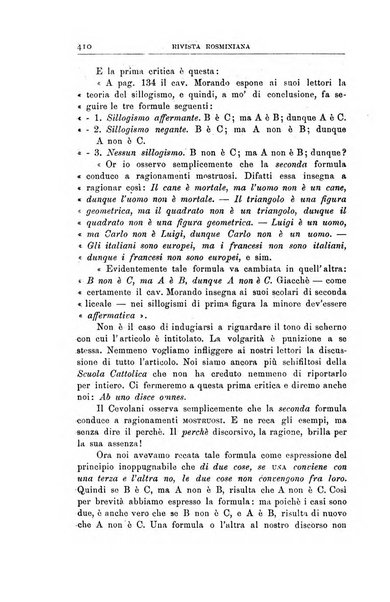 Rivista rosminiana periodico mensile