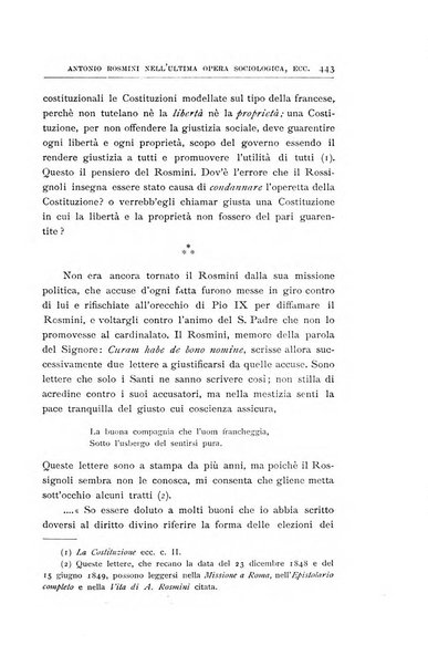 Rivista rosminiana periodico mensile