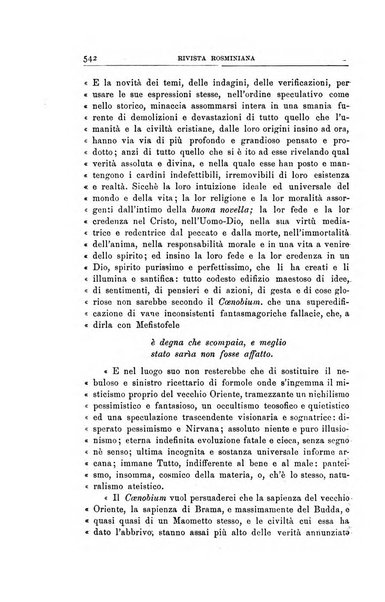 Rivista rosminiana periodico mensile