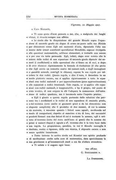 Rivista rosminiana periodico mensile