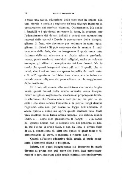 Rivista rosminiana periodico mensile