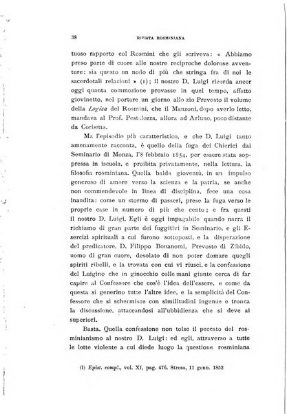 Rivista rosminiana periodico mensile