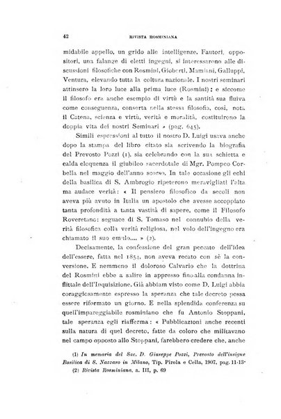 Rivista rosminiana periodico mensile