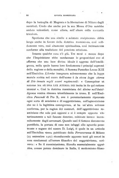 Rivista rosminiana periodico mensile