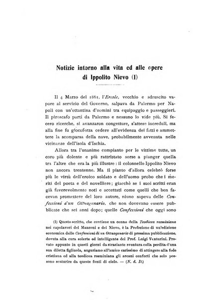 Rivista rosminiana periodico mensile