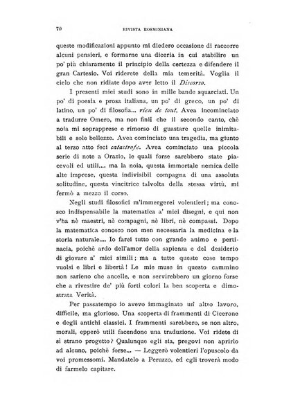 Rivista rosminiana periodico mensile