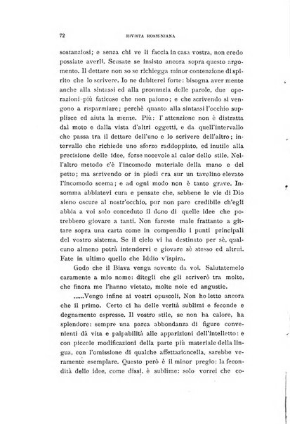 Rivista rosminiana periodico mensile