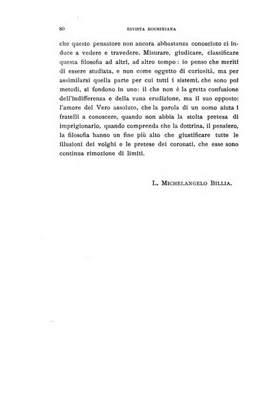 Rivista rosminiana periodico mensile