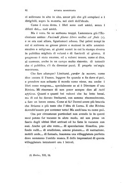 Rivista rosminiana periodico mensile