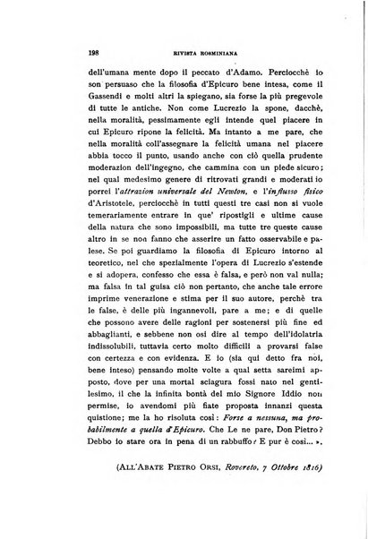 Rivista rosminiana periodico mensile