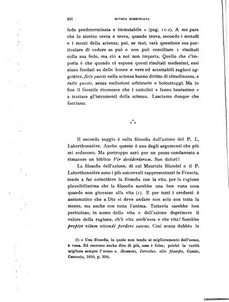 Rivista rosminiana periodico mensile