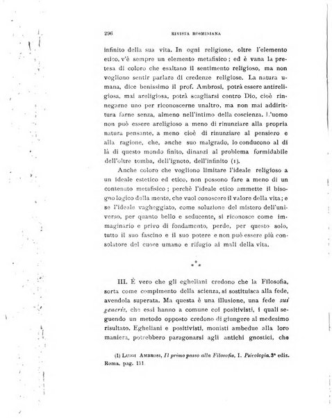 Rivista rosminiana periodico mensile