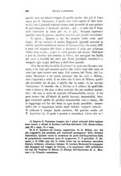 Rivista rosminiana periodico mensile