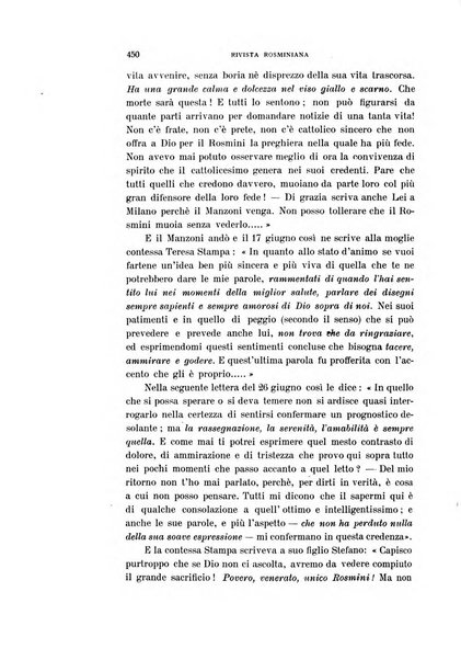 Rivista rosminiana periodico mensile