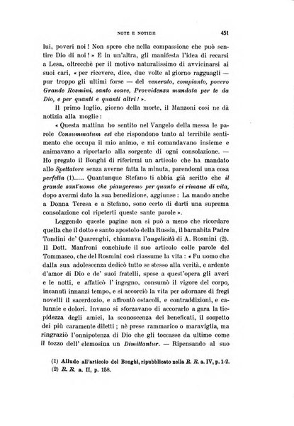 Rivista rosminiana periodico mensile