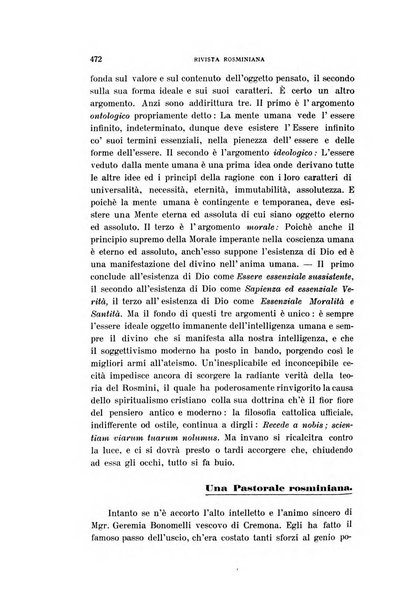 Rivista rosminiana periodico mensile