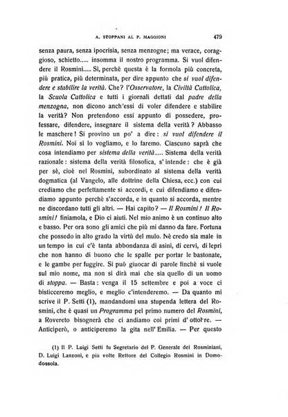 Rivista rosminiana periodico mensile