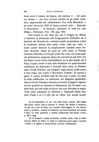 Rivista rosminiana periodico mensile