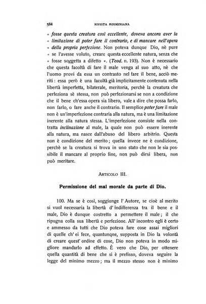 Rivista rosminiana periodico mensile