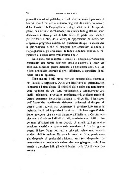 Rivista rosminiana periodico mensile