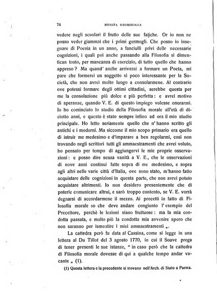 Rivista rosminiana periodico mensile