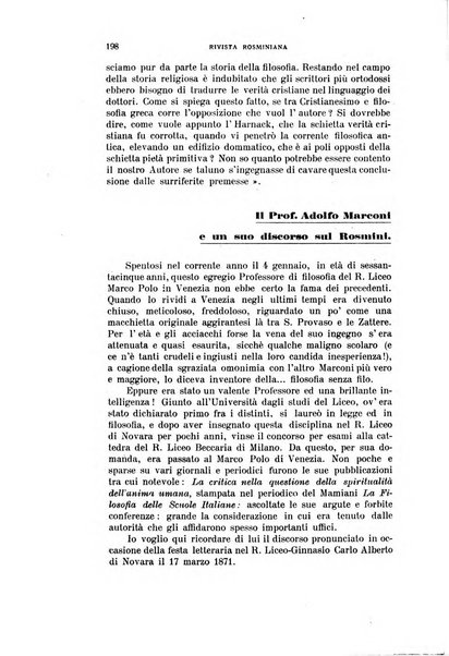 Rivista rosminiana periodico mensile