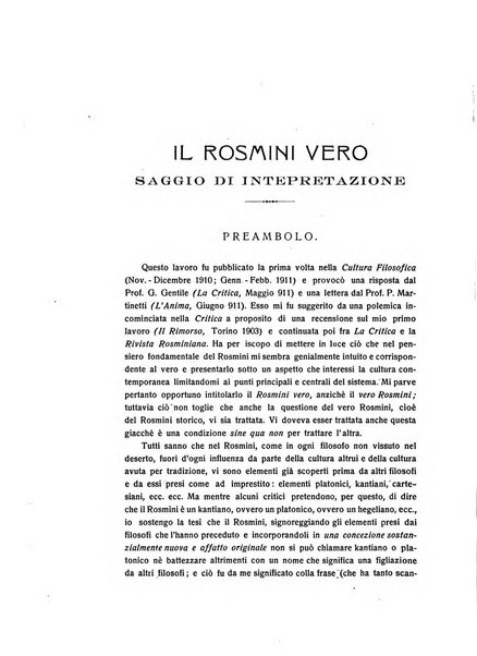 Rivista rosminiana periodico mensile