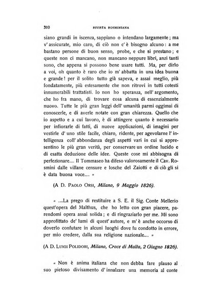 Rivista rosminiana periodico mensile