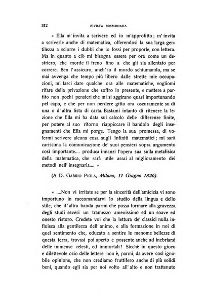 Rivista rosminiana periodico mensile