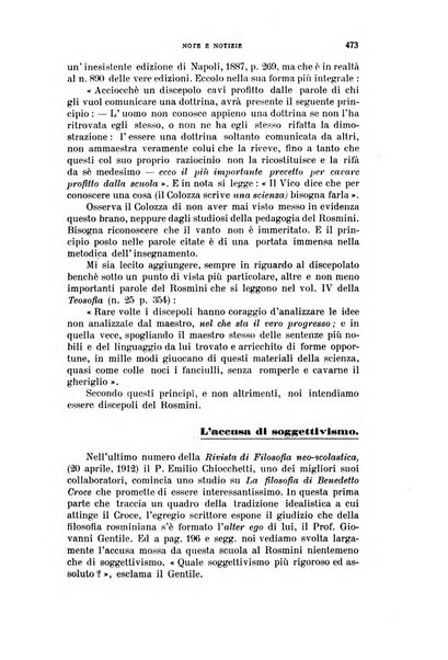 Rivista rosminiana periodico mensile