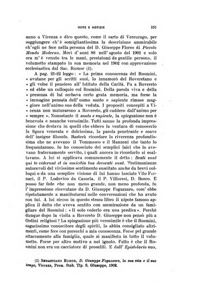 Rivista rosminiana periodico mensile