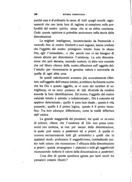 Rivista rosminiana periodico mensile