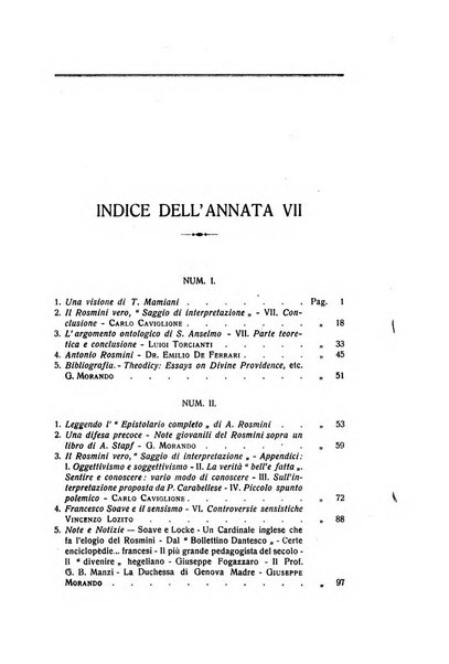 Rivista rosminiana periodico mensile