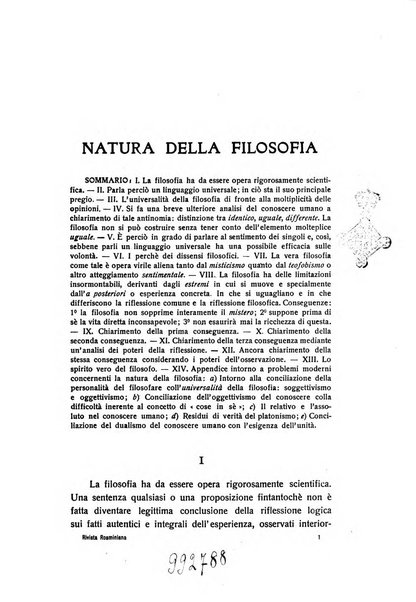 Rivista rosminiana periodico mensile