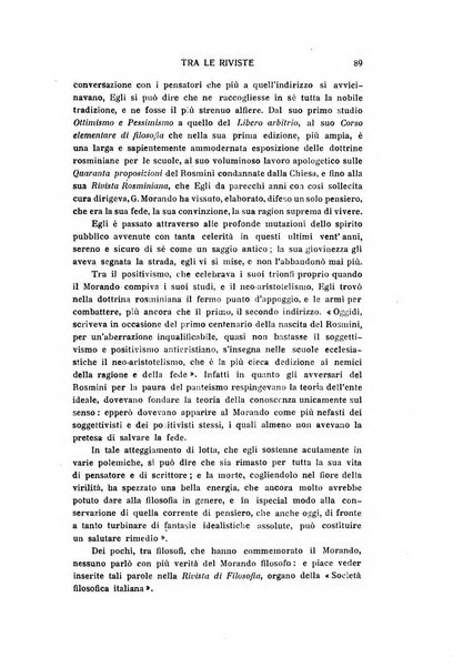 Rivista rosminiana periodico mensile