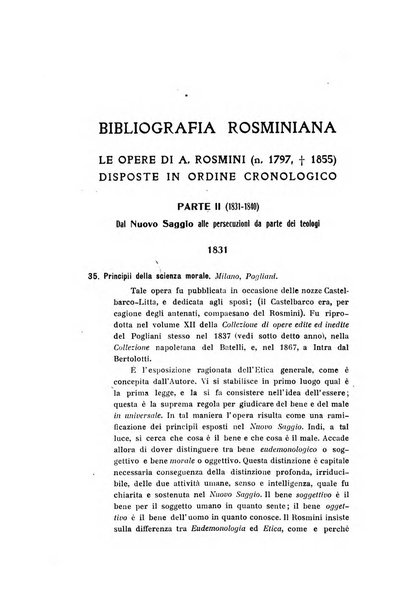 Rivista rosminiana periodico mensile