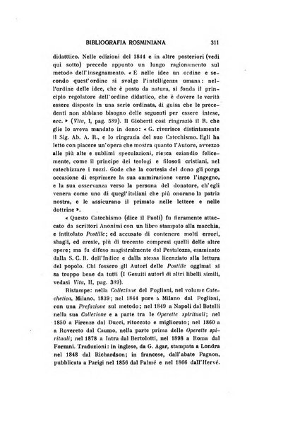 Rivista rosminiana periodico mensile