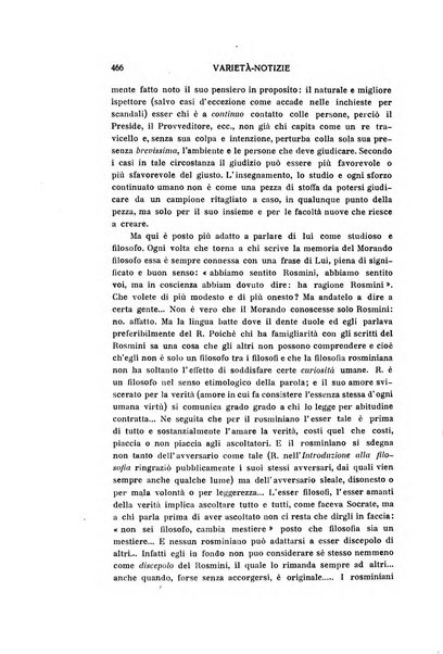 Rivista rosminiana periodico mensile